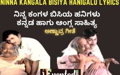 Ninna Kangala Bisiya Hanigalu Lyrics Shows the True Father Sentiment and Make You Love Your Father the Most!