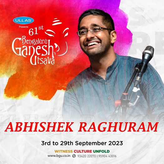abhishek raghuram latest Artist 3 @ 61st Bengluru Ganesh Utsava, 2023 Abhishek Raghuram